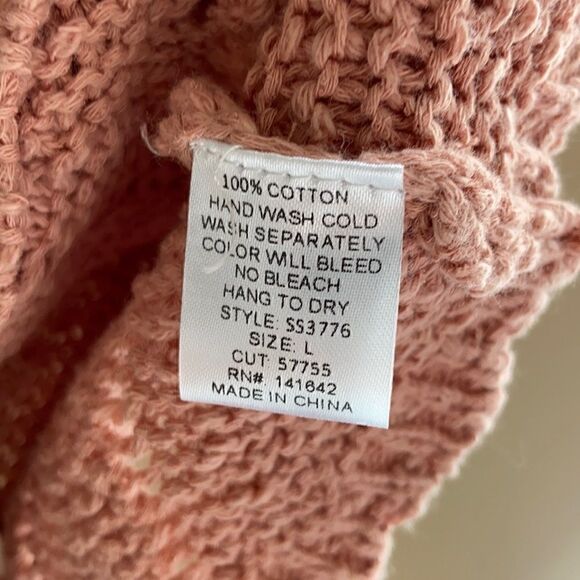 nwt Soft Dusty Rose Colored Sweater Tank Top - Large - Picture 5 of 5